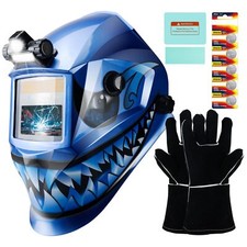 TRQWH True Color Auto-Darkening Welding Helmet with LED Light & Grind Mode picture