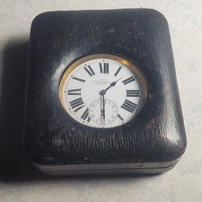 Antique Swiss Made Harrods Goliath Travelling Cased Large Pocket Watch Clock picture