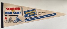 Vintage Stanford Versus Penn State Blockbuster Bowl 1993 Pennant picture