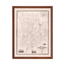 Old Map of Essex County, NJ 1850 - Vintage New Jersey Art picture