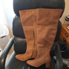 NEW Seychelles Knee Hight Boot Tan Suede Size 8.5/9/9.5/10 picture