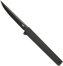 CRKT 7097K CEO Flipper Folding Knife Black Plain Edge Blade With Liner Lock picture