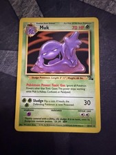 Muk 28/62 Rare Fossil Pokemon Unlimited Lightly Played picture