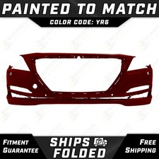 NEW Painted *YR6 - Red* Front Bumper Cover Fascia for 2015-2016 Hyundai Genesis picture
