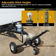 XtremepowerUS 1,500lbs Adjustable Trailer Dolly Mover 2