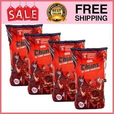 4 Bag Jealous Devil Chunx XL - 15 lbs Natural Hardwood Lump Charcoal picture