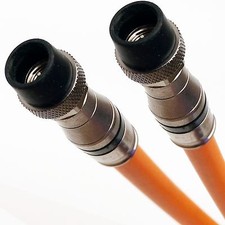 TRI-SHIELD RG11 DIRECT BURIAL UNDERGROUND COAXIAL CABLE w/ WEATHER BOOT FITTINGS picture