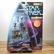 Vintage Star Trek Strike Force Star Fleet Away Team figures TNG DS9 micro picture