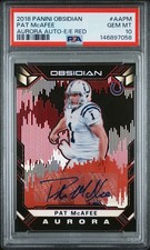 Pat Mcafee Aurora Autographs 2018 Panini Obsidian /5 BEST PAT MCAFEE CARD POP 1 picture