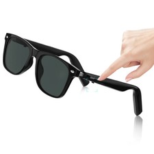 Bluetooth Smart Glasses with Speakers Eyewear Music translator Headphones Black picture