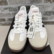 adidas Samba Men’s Size12 Indoor Soccer Shoes White/black IH6001 Women’s 13 picture