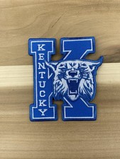 UK KENTUCKY WILDCATS EMBROIDERED IRON ON PATCH 3.5” X 3.5” picture