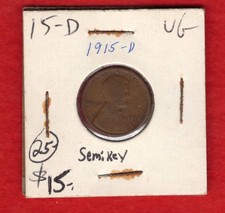 1915 D Lincoln Wheat Cent Good - Very Good FREE USA SHIP picture