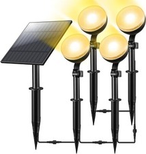 Solar Spot Lights Outdoor, 4-in-1 Solar Landscape Spotlights Outdoor IP67 Water picture