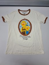 Don't Hug Me I'm Scared Shirt LARGE DHMIS Yellow Guy Roy Dad Ringer Tee 2023 picture