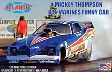 Atlantis 1/16 Mickey Thompson Marines Funny Car Plastic Model Kit H1499 picture