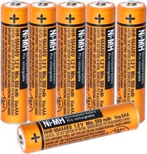 4~20PCS 550mAh 1.2V AAA NI-MH Rechargeable Cordless Phones Battery for Panasonic picture