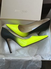 Jimmy Choo 10cm Neon Pat Matt Leather Pumps NWB size38 picture