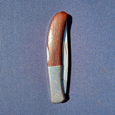Vintage Kershaw 4150 Wild Turkey Lockback Pocket Knife Seki Japan Wood picture