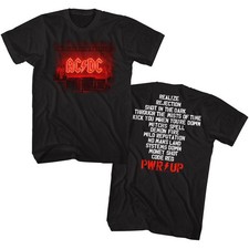 AC/DC Pwrup Track List T-Shirt picture