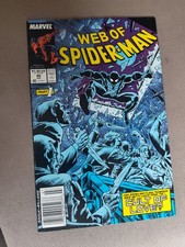 Web of Spiderman 40marvel comics / Mark jewelers insert variant /rare high grade picture