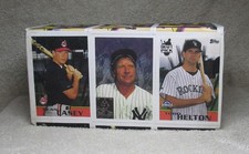 1996 Topps MLB Baseball Series 1 & 2 Complete Card Set #1-440 w/Cover & Labels picture