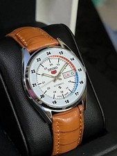 Refurbished Seiko 5 White Dial Vintage Men's Watch Japan Movement 36mm  picture