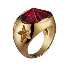 Baccarat 'Etoile De Mon Coeur' Red Crystal Ring Size 5 2813099 picture