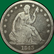 1843-O Seated Liberty Half Dollar Choice Good G+/VG Coin #45072 picture