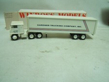 Winross Gardner Trucking Co GT Tractor Trailer MIB 1/64 White 7000 Cab 1985 picture