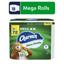 Charmin Ultra Gentle Toilet Paper, 18 Mega Rolls, 231 Sheets Per Roll  picture