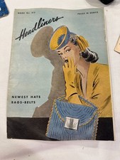 12 Vintage 1940s Crochet Pattern Books Hats Bags Dickeys Accessories Coats Clark picture