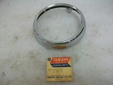 NOS OEM 1971 Yamaha HT-1 HT1 HT1B 90 Chrome Headlight Trim Ring Rim Bezel picture