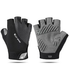 Share 1Pair Gel Half Finger Road Bike Gloves Anti-Slip Anti-Sweat Shockproof  picture
