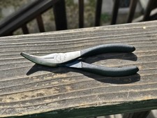 Sears Craftsman USA 6” Bent Nose Long Pliers 45104 Rare picture