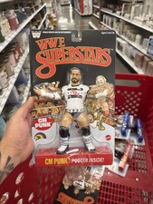 Mattel LJN WWE Superstars Wave 4 CM PUNK Black Card Chase Target Exclusive NEW picture