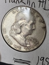 1958-D 50C Franklin Half Dollar lot A picture