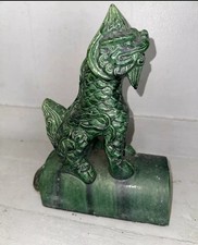 Very old  Chinese Sancai Glaze Roof/Entry/ temple/Sculptural Figure 19th Century picture
