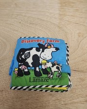 2003 VINTAGE LAMAZE DEVELOPMENTAL SOFT BOOK OF DOWN ON THE FARM LEARNING PLUSH picture