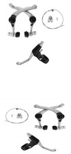 PRO+ FRONT OR REAR ALLOY BICYCLE U BRAKE SET CHROME picture
