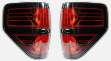 NEW 09-14 OEM Ford F-150 SVT Raptor BLACK Tail Lamps- Taillights PAIR LH + RH picture