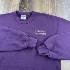 Vintage Chateau Marmont Sweatshirt Mens L Purple Hotel LA USA 90s USA Sweater picture