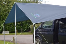 Wild Earth 2.4m x 3m TARP ONLY with 6.5mm keder strip DARK GREY picture