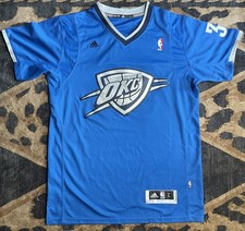 Adidas Kevin Durant #35 OKC Thunder 2013 Christmas Day Sleeved Jersey Men L picture
