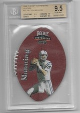 PEYTON MANNING 1998 PLAYOFF ROOKIE CONTENDERS LEATHER BGS 9.5 w/ 10 SUB ROOKIE picture