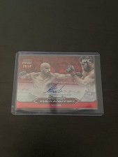 2025 Topps Stadium Club Chrome Red Refractor Auto Alexander Volkanovski 29/50  picture