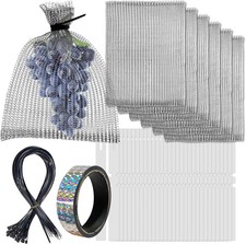 25Pcs 8 x 12 inch Fruit Protection Wire mesh Bags 304 Stainless Steel Wire Go... picture
