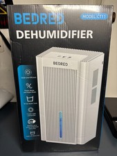 BEDRED CT11 Compact Dehumidifier 250 sq ft 34 oz/Day 95 oz Tank White picture