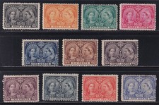 MATT'S STAMPS CANADA SCOTT #50-#60 VICTORIA 60TH JUBILEE OF 1897, USED CV$1792 picture