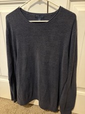 Barefoot Dreams Women’s Gray Knit Crew Neck Pullover Sweater L picture